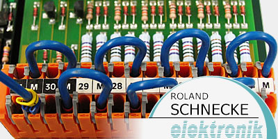 Klemmleiste eines Schaltschrankmodules - Roland Schnecke elektronik - Professioneller Reparaturservice